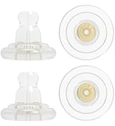 ZDRU Earring Backs Soft Silicone, 18K Gold Silicone Earring Backs Replacements for Studs/Droopy E...