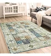 Mightree Area Rug - Washable Floor Cover Mat, Non-Slip Ultra Soft Carpet Stain Resistant Low Pile...