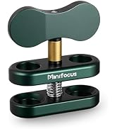 MINIFOCUS Aluminum 1" Ball Clamp Mount, Double Socket Arm, 360° Spring Clip Adapter Bracket Holde...