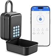 Thlevel Smart Key Lock Box Electronic Bluetooth Lock Box with APP Control &amp; PIN Code Types,Share ...