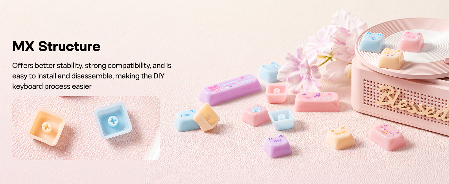 Meow Pudding Keycaps