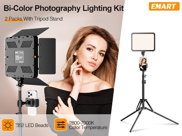 upgrade 12'' LED video light kit