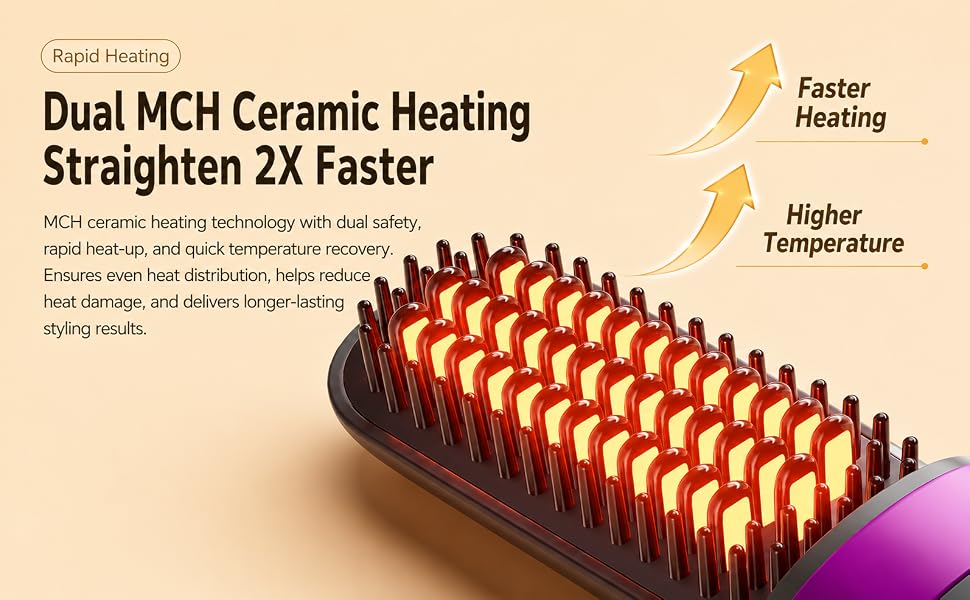 hair straightener brush