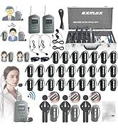 EXMAX EX-388 Wireless Tour Guide System Voice Audio Transmission for School Teaching Conference C...