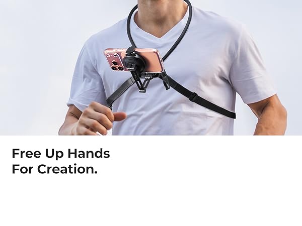 neck mount phone holder