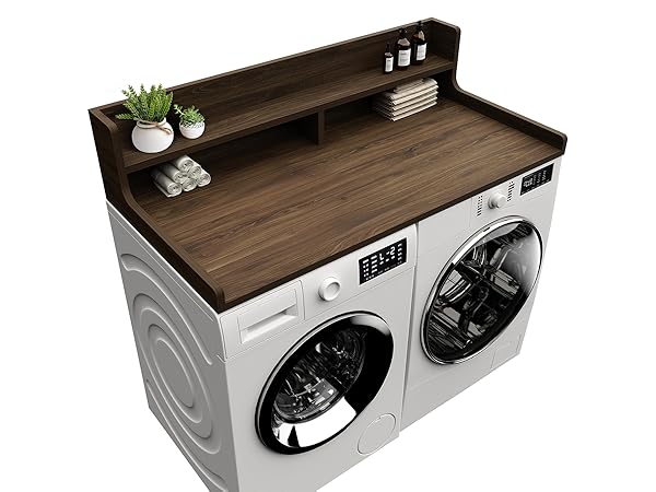 washer dryer countertop with shelf washer dryer topper laundry topper for washer and dryer
