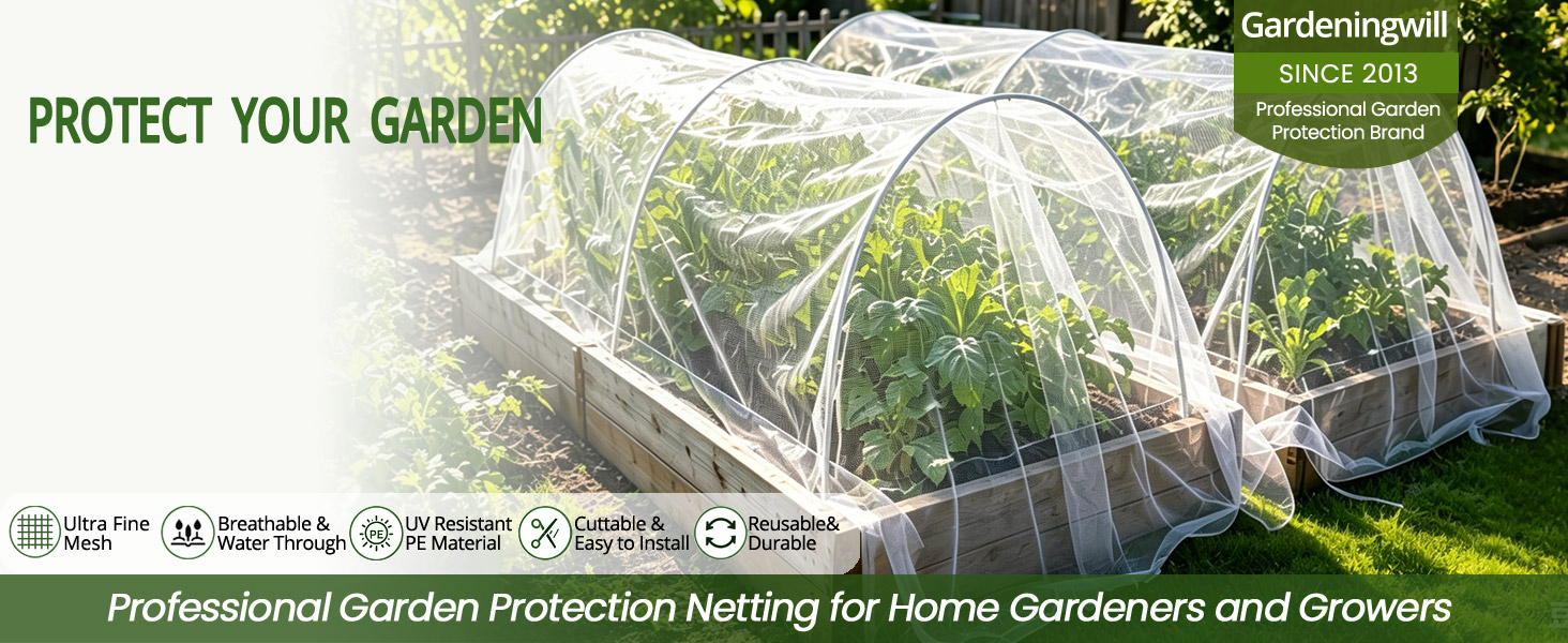 Gardeningwill Protect your garden netting