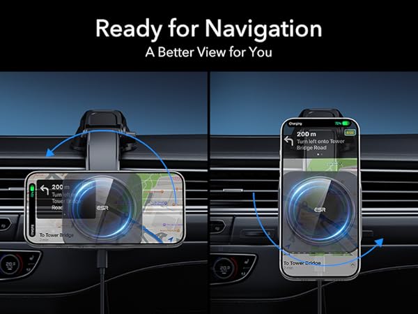 ESR for Qi2 15W MagSafe Car Mount Charger