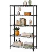 American Dream Home Adjustable 5 Shelves Heavy Duty Steel Rack