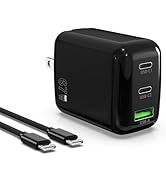 QIOUZW 67W USB C Wall Charger, 3-Port GaN Fast Charger Block,Replacement for MacBook Pro/Air, iPa...