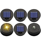 ZNYCYE Solar Light Replacement Top Parts 6 Pack(Top Size 3.31 inch,Bottom Size 2.83 inch),7 Lumen...