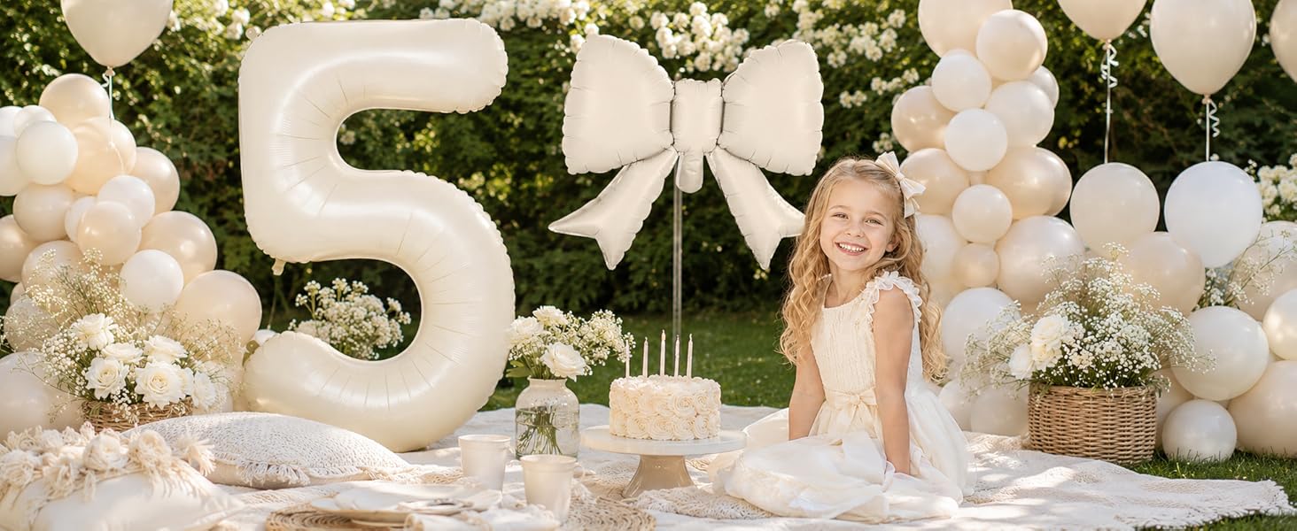 40 Inch Number Balloons with Bow Balloon