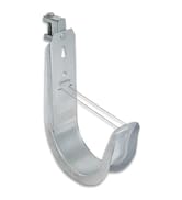 ICC Beam Clamp J Hook 4” with Retainer Clip - Galvanized Steel Cable Management Hooks for Hanging...