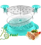 Chicken Shredder with Separate Plate, Large Meat Shredder Tool Twist with Transparent Lid&amp;Brush, ...