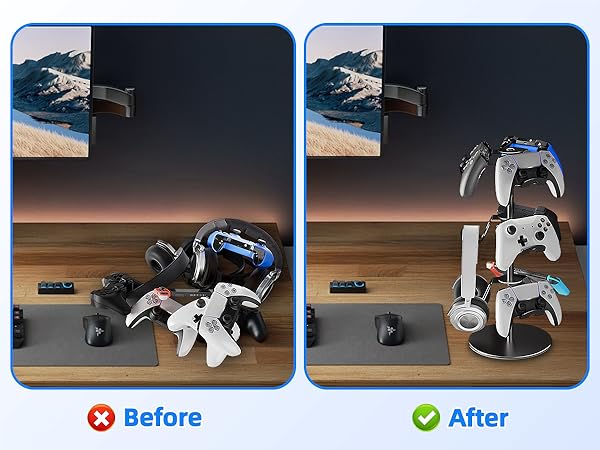 Gaming Controller Headset Holder for Gaming Accessories