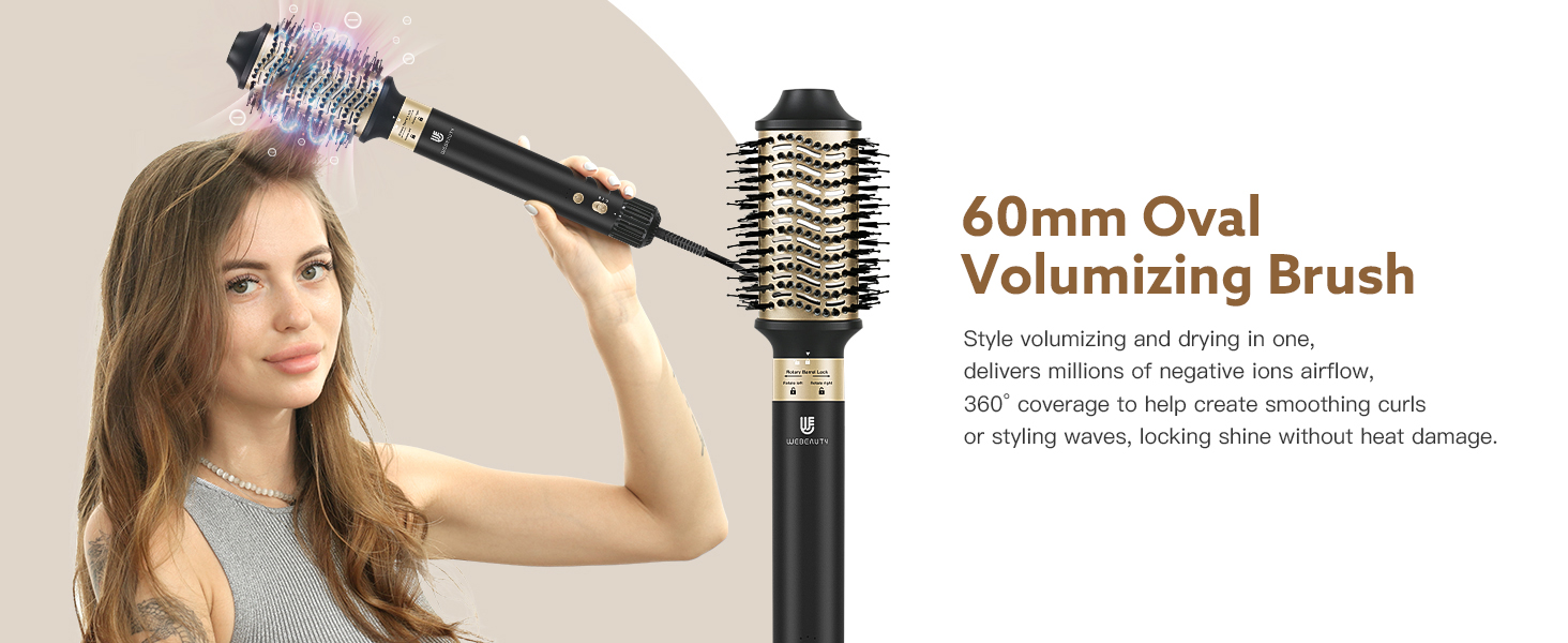 Webeauty hair dryer brush blow 5 in 1 air styler