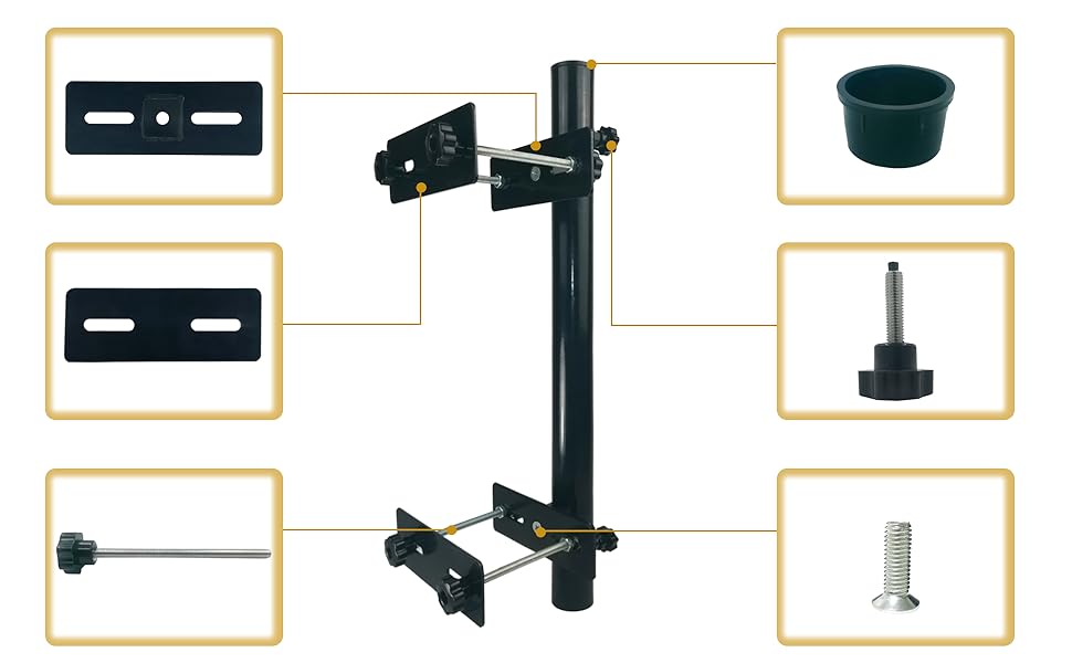 Patio Umbrella Holder | Outdoor Umbrella Base and Mount | Attaches to Railing Maximizing Patio