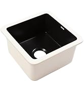 Sinkology Eden Matte Black Fireclay 18" Single Bowl Undermount Bar Prep Sink