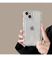 FABSPARK Case for iPhone 14 Pro Max,Cute 3D Transparent Meteorite Bubble Water Ripple Pattern Cur...