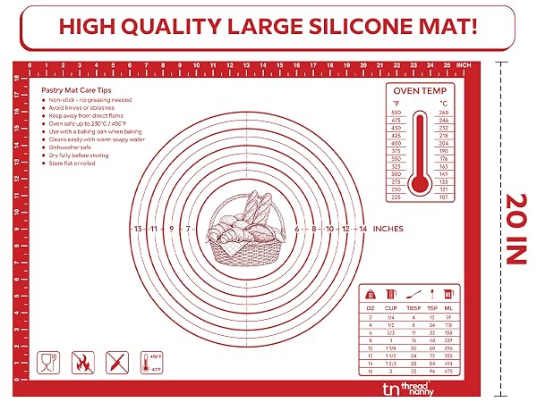 Silicone Baking Pastry Mat Extra Large