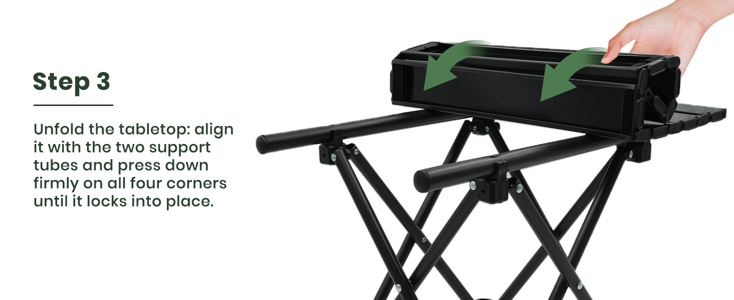 folding camping table