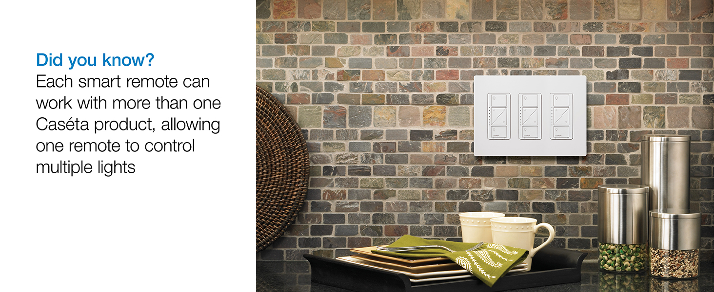 each remote can work with more than one caseta product