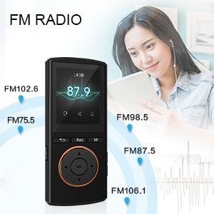 mp3 player with FM radio and FM record