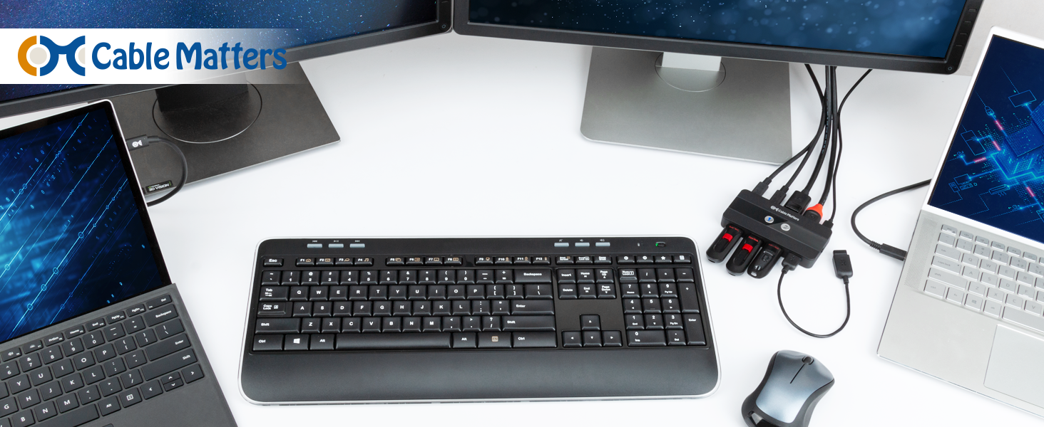 Cable Matters USB-C KVM Switch