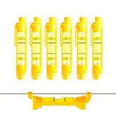 DOWELL Hanging Bubble Line Level Mini Spirit Line Level 6-Pack for Building Trades Bricklaying Ti...