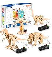 Poraxy 4 Pack Dinosaur Toys for Kids 8-12, STEM Kits, Toys for Ages 8-13, Wooden 3D Puzzle, Educa...