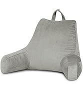 downluxe Reading Pillow with Support Arms, Bed Pillows for Sitting Up in Bed / Couch, Large Adult...