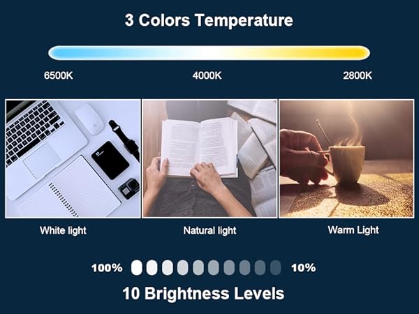 adjustable color and brightness