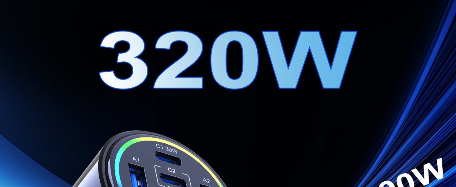 320w usb c car charger