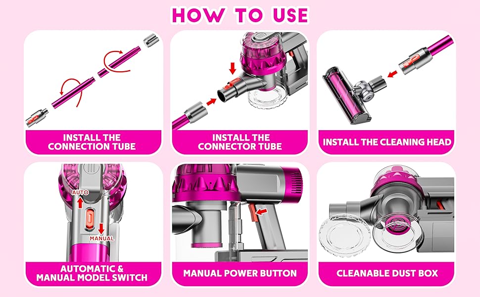 Play Vacuum Toy That Real Works Use Instruction