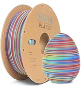 Sovol Matte PLA Filament Rotated Tri Color Co-Extrusion 1.75mm, Fast Change 3D Printer Filament 1...