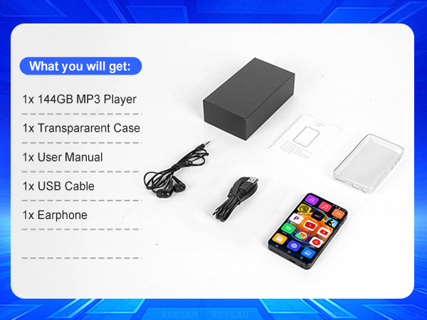 MP3 Player with Bluetooth and WiFi
