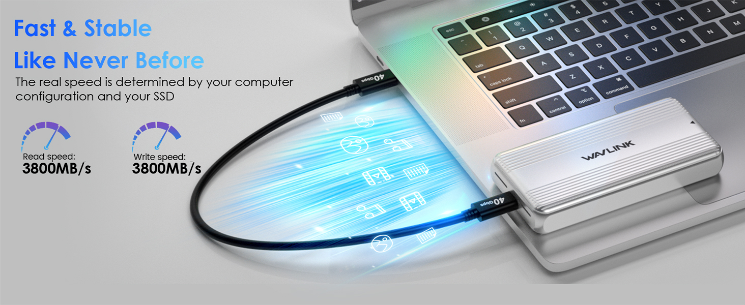 read and write speeds of up to 3800MB/s