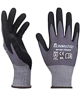 Safety Work Gloves,DS Safety NP1001, Comfort Stretch Fit, Power Grip, Smart Touch, Durable Foam C...