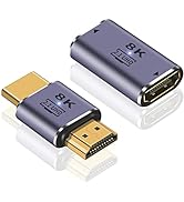 Duttek 8K HDMI2.1 Adapter, 48Gbps UHD HDMI Male to Male Adapter and HDMI Female to Femlae Coupler...