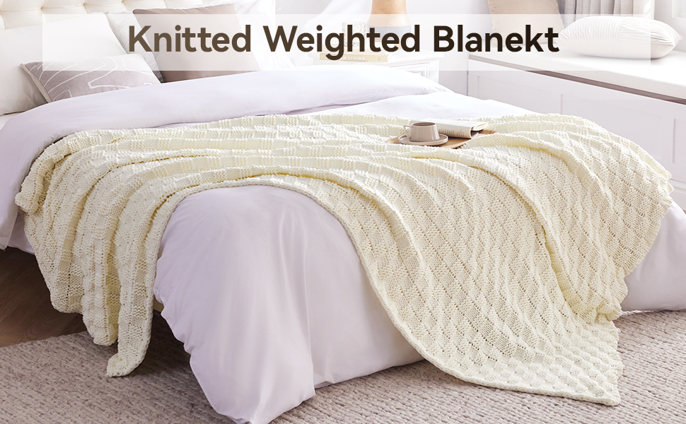 knitted weighted blanekt