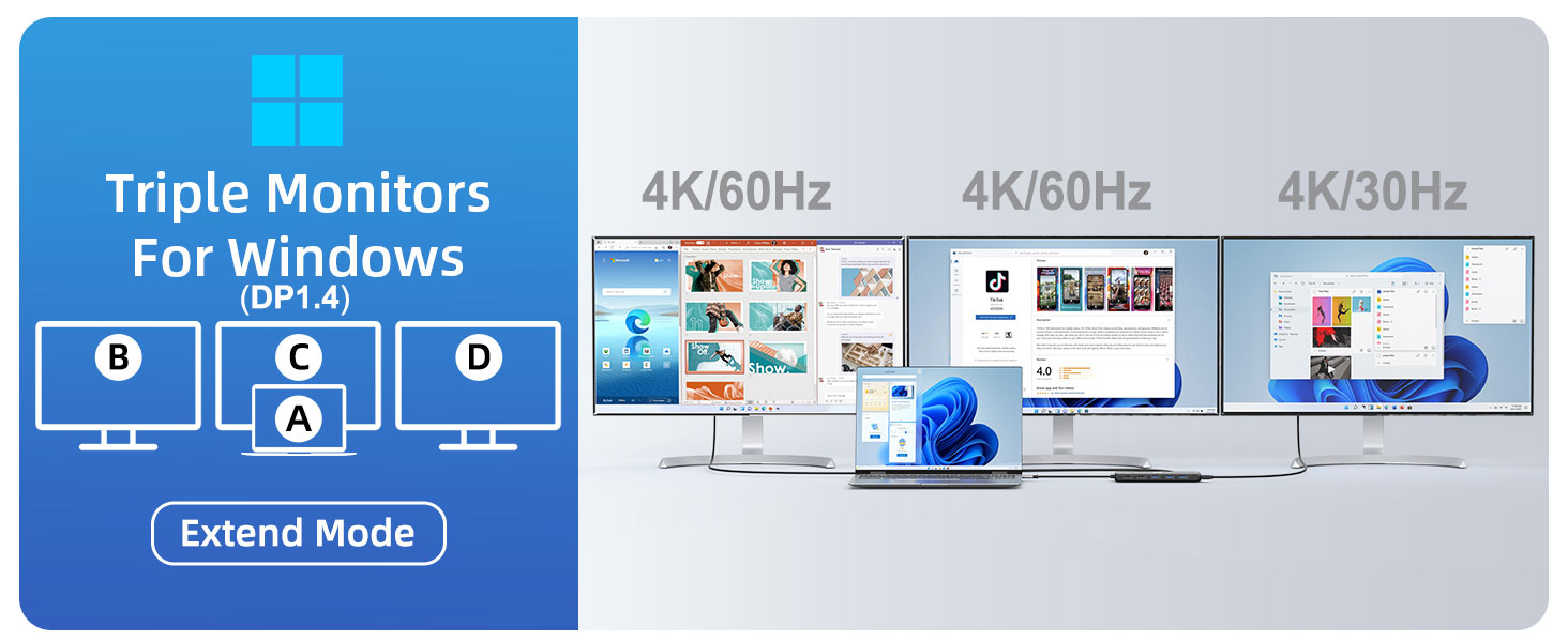 Dual Monitor Docking Station