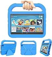 Fire HD 8 &amp; HD 8 Plus Tablet Case for Kids (Only 12th Gen, 2022 Release) - DJ&amp;RPPQ Lightweight Sh...