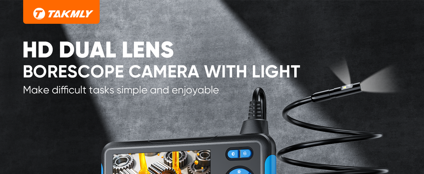 endoscope camera with light