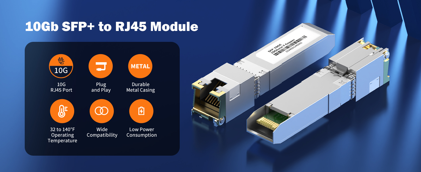 10gb sfp+ to rj45 module transceiver