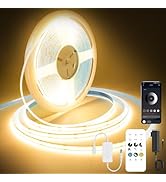 Pandery COB LED Strip Lights Warm White,24V Dimmable led Light Strip KIT with Remote and app Cont...