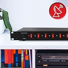 PDU Power Strip Surge Protector - 150 Joule 9 Outlet Strips Surge Protector Heavy Duty Electric
