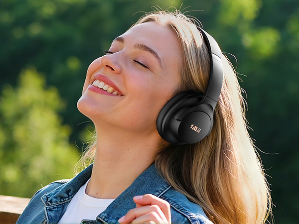 1Mii AI Y8 Active Noise Cancelling Headphones, Wireless Headphones Over Ear Bluetooth 6.0