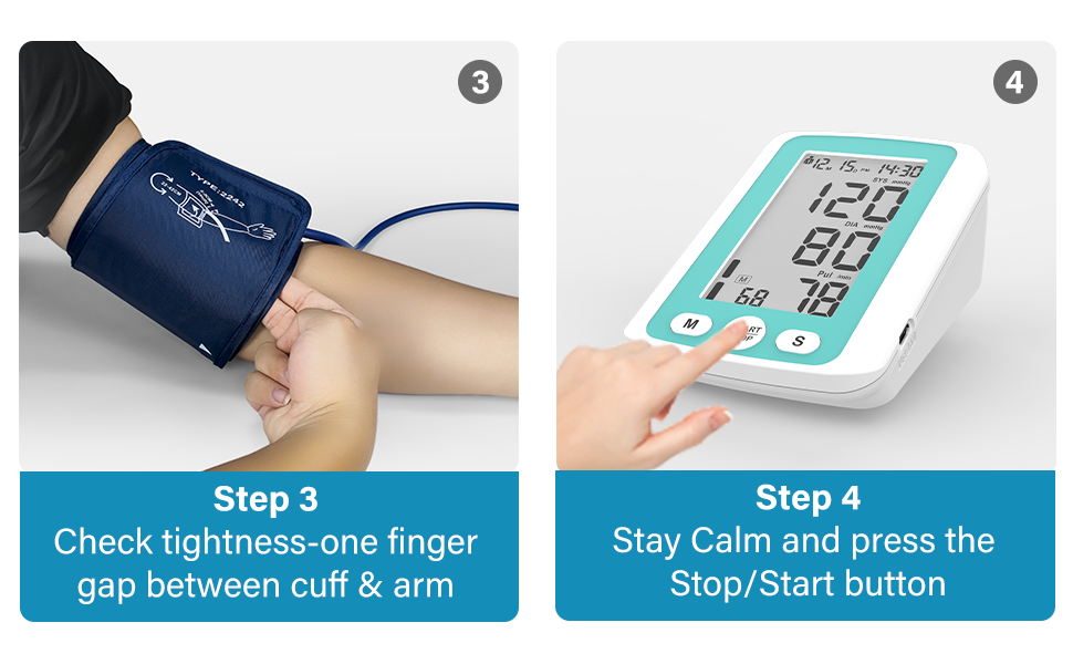 Upper Arm Blood Pressure Monitor for Home Use
