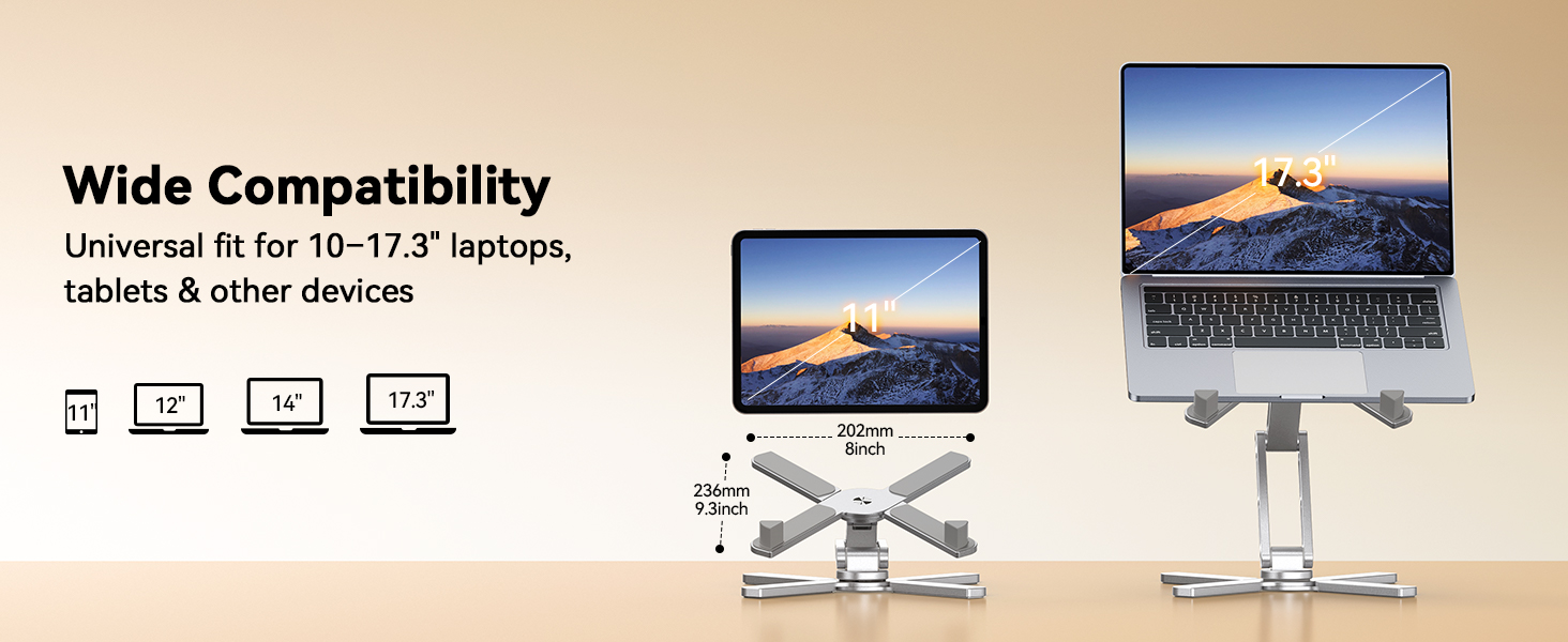 laptop stand for desk 360 Rotating 