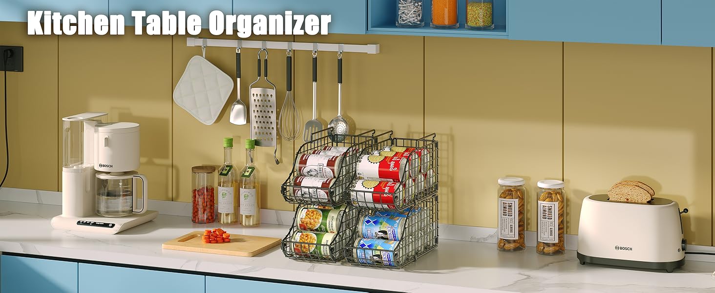 Space-Saving Kitchen Countertop Organizer